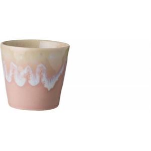 Costa Nova - servies - espresso kop - Grespresso roze. - aardewerk - H 5,9 cm