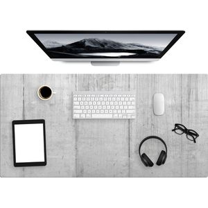 Bureau onderlegger 100x50 cm - Grijs - Betonlook - Industrieel - Muismat XXL - Bureau mat - Muismatten groot