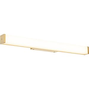 QAZQA cascada - Moderne LED Wandlamp voor binnen voor badkamer - 2 lichts - D 5 cm - Goud/messing -