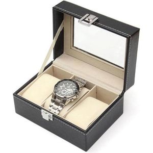 Shopmore Horlogebox - Zwart - Geschikt voor 3 horloges