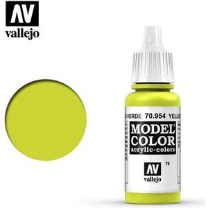 Vallejo 70954 Model Color Yellow Green - Acryl Verf flesje