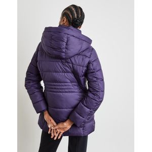 GERRY WEBER Dames Gewatteerde jas met afneembare capuchon Dark Violet-40