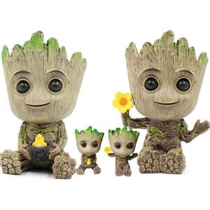 Planter Bloempot Treeman - Grote Succulente Planter - Leuke Planten Bloempot met Gat Pen Hold - Beste Verjaardagscadeau voor Kinderen - Groot Model Speelgoed
