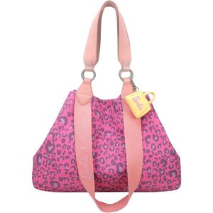 Fritzi aus Preußen Schoudertas Izzy Medium Leo Silhouette Limited Barbie Shoulder Bag Leo Fuchsia Roze