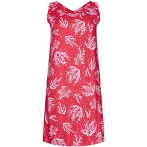Rebelle Jurk Coral Coast - Koraalrood - Viscose - Mouwloos - Maat 46