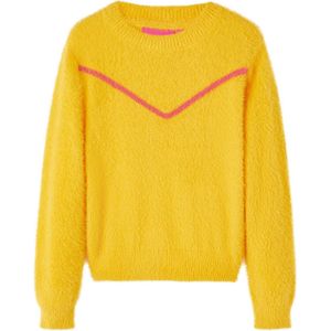 vidaXL - Kindertrui - gebreid - 92 - donkeroker