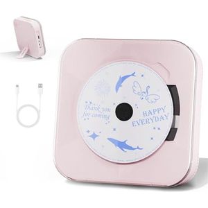 Compacte CD-speler met USB en Bluetooth in Roze