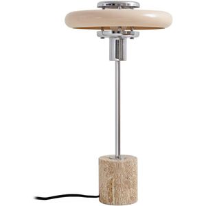 Lindby - Branford - Tafellamp - Crème / Amber - Vintage - Metaal