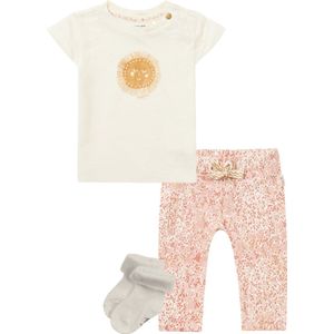 Noppies - Kledingset - 3delig - Broek Navassa - Shirt Nicolett Pristine - Maat 68