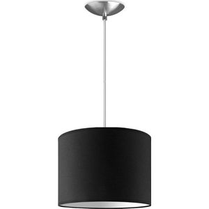 Home Sweet Home hanglamp Bling - verlichtingspendel Basic inclusief lampenkap - lampenkap 25/25/19cm - pendel lengte 100 cm - geschikt voor E27 LED lamp - zwart