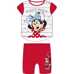 Minnie Mouse pyjama - maat 68 - Disney shortama - rood