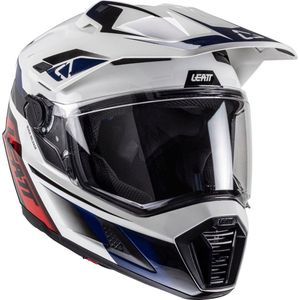 Leatt ADV 8.5 Royal Wit Blauw Rood Integraalhelm met 4.5 Bril - Maat L - Helm