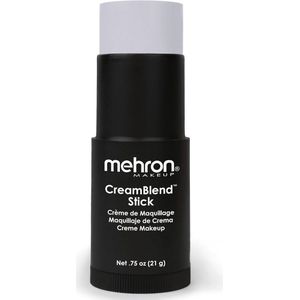 Mehron Make-up CreamBlend Stick | Gezichtsbeschildering, lichaamsbeschildering en foundation make-up | Lichaamsverf stift (lichtgrijs)