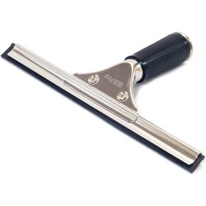 Professionele Roestvrijstalen Raamwisser met Dubbelzijdig Rubberblad - 25 cm