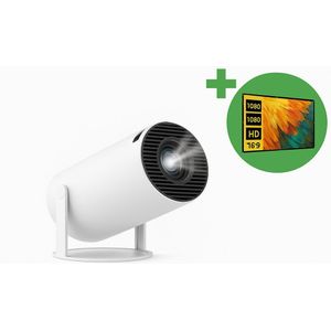 Mini Beamer - Pro Versie - Draagbare Mini Projector - Android 12.0 - 100 inch Projectiedoek