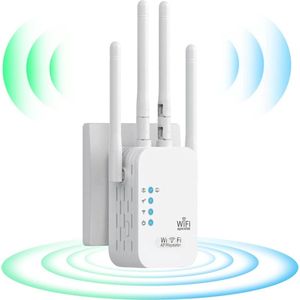 Namajunas - WiFi Repeater - Wit - 1200 Mbps - Super WiFi Booster - Geschikt voor 2.4 Ghz en 5.0 Ghz