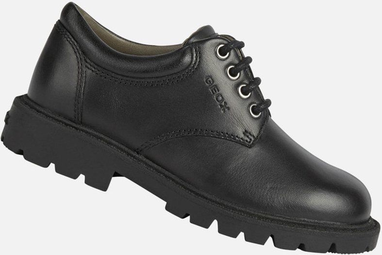 GEOX SHAYLAX JONGENS Veterschoenen - ZWART - Maat 26