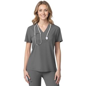 Medische Scrubs Top voor dames, tuniek en werkkleding, korte mouwen, V-hals voor verpleegsters, tandartsen, artsen, studenten, dierenartsen