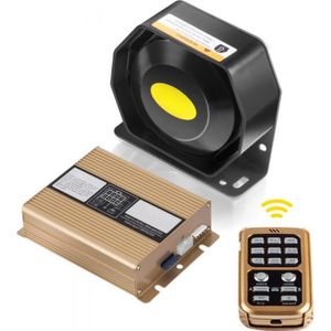 Auto Luidspreker Alarm - 400W - 8 Tones - Sirene - MIC Systeem 12V