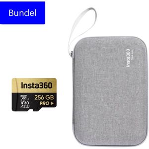 Insta360 X4 Carry Case SD Card Bundel - met met high speed 256GB snelle SD card - 8K video ready