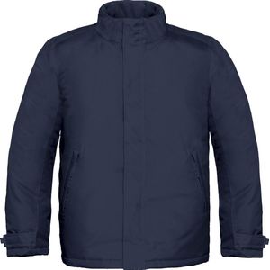 B&C Mens Real+ Premium Windproof Thermo-Isolated Jacket (Waterdichte PU Coating) (Marineblauw)