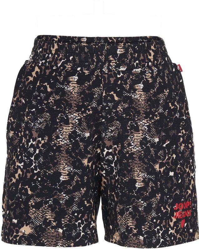 OTTO - Short After Dark - Donkerblauw - Jeans - Animal-look met Elastische Band en Zijsplitjes