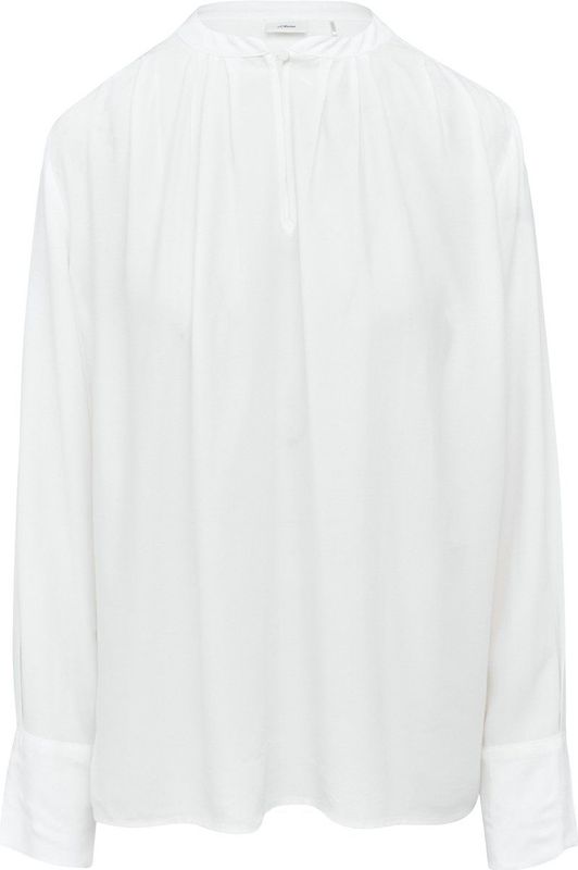 Blouse - Ecru - Zonder Capuchon - Lichte Rimpeling aan de Kraag