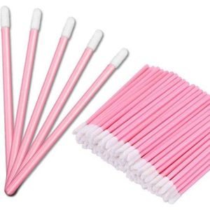 Lipgloss Borsteltjes - - 100 stuks - Roze - Oogschaduw Borsteltjes - Lipbrush - Lipgloss Applicators -Lippenstift & Oogschaduw & Lipgloss Brushes Kwasten