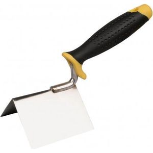 Hoektroffel 8x6x6cm Buiten hoek RVS, Serie 28