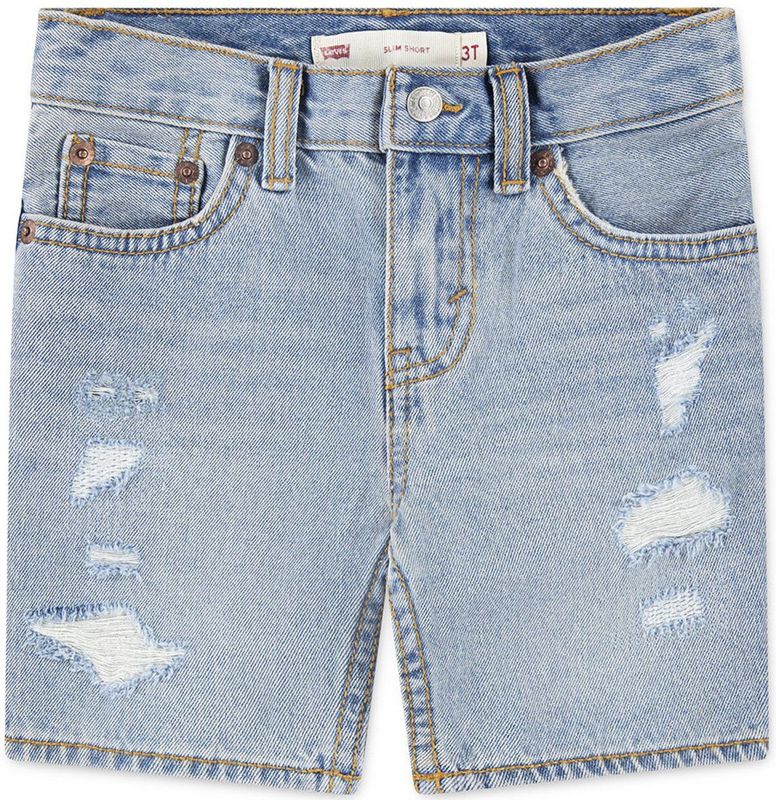 Levi´s ® Kids Destructed Slims Korte Broek Blauw 16 Years Jongens