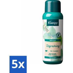 5 x Kneipp - Badschuim - Mint Eucalyptus - Verfrissend - 400 ml - Aromatisch - Vegan - Badproducten