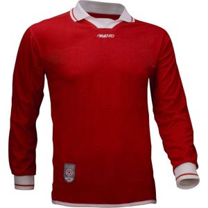 Avento Sportshirt Lange Mouw Senior Rood/wit Maat M/l