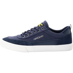 camel active Canvas sneakers met leren details - Maat menswear-42 - Navy