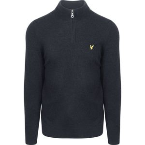 Lyle & Scott Lambswool Blend Quarter Zip Jumper Truien & Vesten Heren - Sweater - Hoodie - Vest- Donkerblauw - Maat S