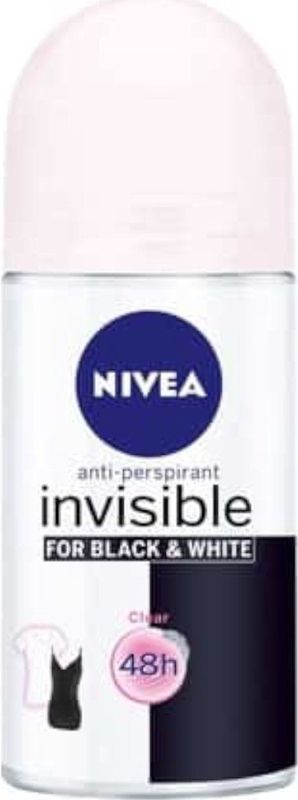 NIVEA Deodorant Roller Invisible For Black & White Clear - 50 ml