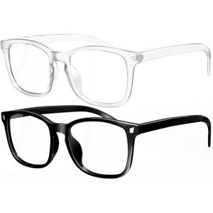 CRLYN® Blue Light Glasses - Blauw Licht Bril - Beeldschermbril - Wit en Zwart