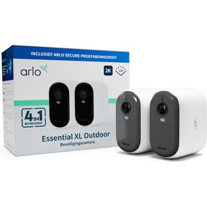Arlo Essential 2K XL draadloze beveiligingscamera voor buiten - 2 IP-Camera's