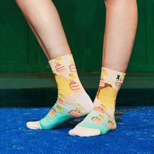 XPOOOS Macaron - Damessokken - Shortsocks - One Size
