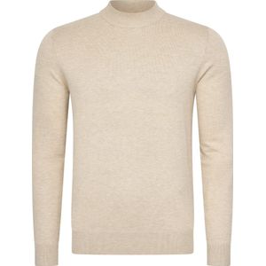 Mario Russo Turtle Neck - Trui Heren - Sweater Heren - Coltrui Heren - 3XL - Beige