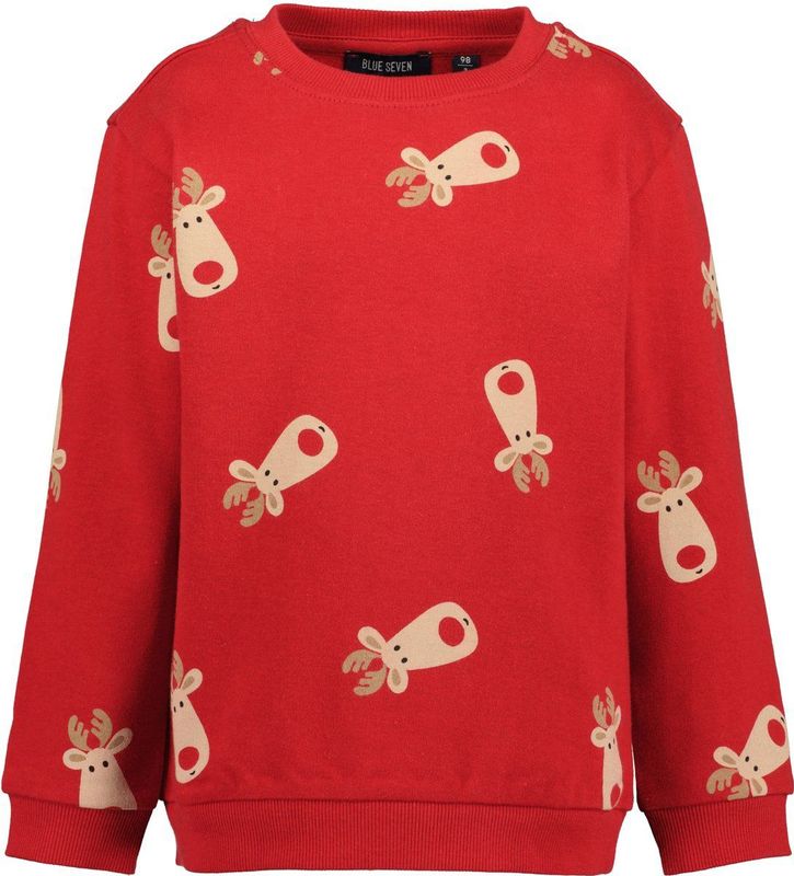 Blue Seven - Sweatshirt - Hoog Rood - Lange Mouwen - Regular Fit