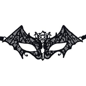 Miresa - Masker MM069 - Verkleedmasker vleermuis / batwoman - Zwart kant