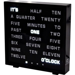 United Entertainment ® - LED Word Clock - Engels 17x16,5 cm