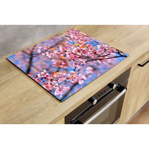 Inductiebeschermer - Japanse Kersenbloesem - 65x55 cm - Inductiebeschermer - Inductie Afdekplaat Kookplaat - Inductie Mat - Anti-Slip - Keuken Decoratie - Keuken Accessoires