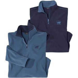ATLAS FOR MEN - Légend Microfleece - Set van 2 Truien - 3XL