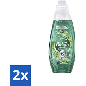 Robijn – Vloeibaar Wasmiddel – Advanced Quickwash Spring Blossom – 837 ml - Voordeelverpakking - 2 stuks
