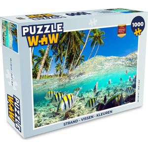 Puzzel Strand - Vissen - Kleuren - Legpuzzel - Puzzel 1000 stukjes volwassenen