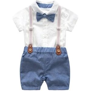 Gentleman - baby kleding set pakje Blauw - Baby - Jongen - Maat 80 - Blauw