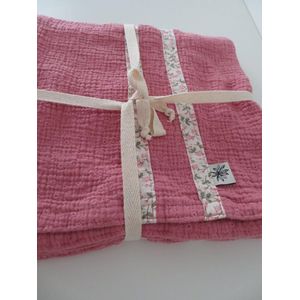 Hydrofiele doek - hydrofiele Multi doek- Swaddle - Inbakerdoek - Wikkeldeken- Omslagdoek Baby - cadeau set 70x100cm - 100% katoen ( handgemaakt Sweet baby Bedstraw )