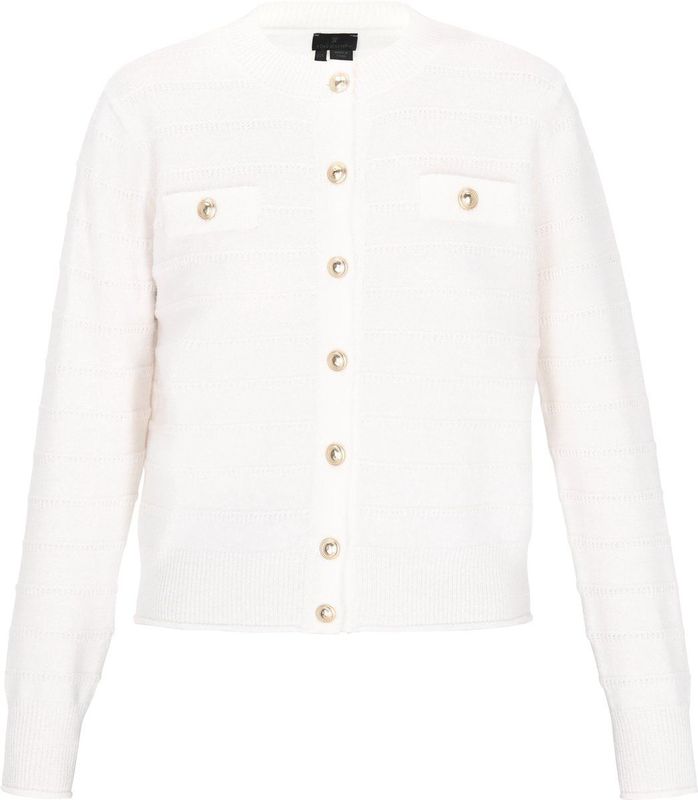 DreiMaster - Klassik - Gebreid Vest - Offwhite