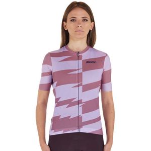 Santini Furia Smart Korte Mouw Wielertrui Roze S Vrouw